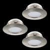 EGLO Eglo Pineda 95816 dimmelhető, beépíthető spotlámpa szett, 3x6W LED, 3000K, 3x500lm