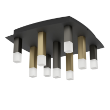 EGLO Estanterios fekete-barna LED mennyezeti lámpa (EGL-39905) LED 9 izzós IP20 világítás