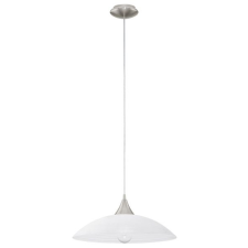 EGLO Függ. E27 1x60W m.nikkel/fehér Lazolo világítás