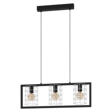 EGLO Függ E27 3x40W fekete/galv Jubily világítás