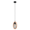  EGLO függeszték Basildon E27 1 x 40 W fekete fa