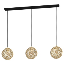 EGLO Függeszték E27 3x60W fekete/rézSkoura világítás