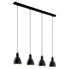 EGLO Függeszték E27 4x60W fekete Priddy EGLO világítás