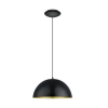 EGLO Függeszték E27 60W fekete/réz Gaetano
