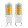 EGLO LED FÉNYFORRÁS G9 2X3W 320LM 3000K ÁTLÁTSZÓ