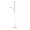 EGLO LED-floor-lamp 20W+2,5W, reading-lamp 2,5W, satin - like 93527, but with new LED-platine/24V- 93874