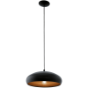 EGLO MOGANO1 FÜGGESZTÉK E27 MAX.60W FEKETE/RÉU