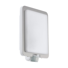 EGLO Mussotto króm-fehér mozgásérzékelős kültéri fali lámpa (EG-97218) E27 1 izzós IP44 kültéri világítás