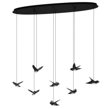 EGLO Paratebueno fekete LED függesztett lámpa (EGL-390055) LED 8 izzós IP20 világítás