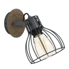EGLO SAMBATELLO barna - ezüst LED spot lámpa (EG-98134) E27 1 izzós IP20 világítás