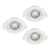 EGLO Sartiano fehér LED mennyezetbe építhető lámpa (EG-32896) LED 3 izzós IP20