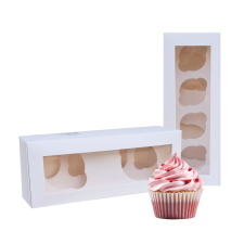 egyéb Ablakos, papír muffin doboz – 2 illetve 4 részes sütés és főzés