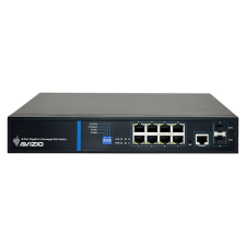egyéb AVIZIO AV-SM8GP2F Gigabit Switch (AV-SM8GP2F) hub és switch