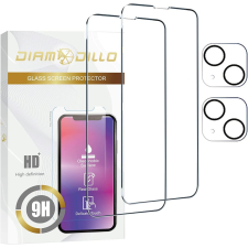 egyéb Diamodillo Apple iPhone 14 Pro Edzett üveg kijelzővédő + kamera védő (2 db) (14PRCLR) mobiltelefon kellék