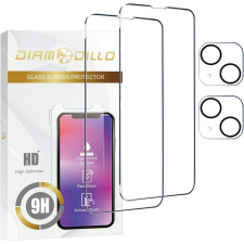 egyéb Diamodillo Apple iPhone 14 Pro Max Edzett üveg kijelzővédő + kamera védő (2 db) mobiltelefon kellék