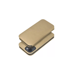 egyéb Dual Pocket Apple iPhone 15 Pro Max Flip Tok - Arany tok és táska
