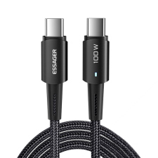 egyéb Essager EXCTT1-CG01 USB Type-C apa - USB Type-C apa Adat és töltő kábel - Fekete (1m) kábel és adapter