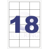 egyéb Etikett címke, 63,5x46,6mm, 100lap, 18 címke/lap