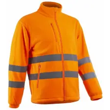 egyéb Felső Ritto cipzáros polár Hi-Viz narancs S láthatósági ruházat