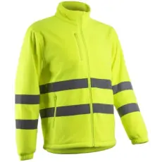 egyéb Felső Ritto cipzáros polár Hi-Viz sárga 4XL