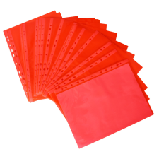 egyéb Genotherm lefűzhető A4, 50 micron, 25 db/csomag, piros lefűző