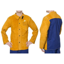 egyéb Golden Brown hegesztő kabát, hasított tehénbőr, égésálló pamut hátrész, munkaruha