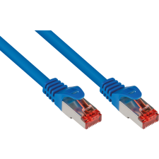 egyéb Good Connections S/FTP CAT6 Patch kábel 3m - Kék kábel és adapter