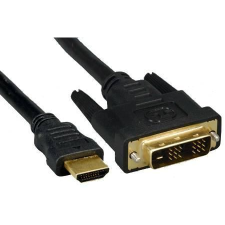 egyéb HDMI-DVI összekötő monitor kábel 3m aranyozott (7611990172481) kábel és adapter