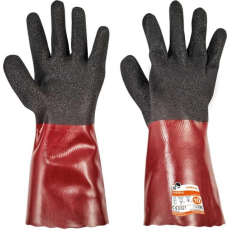egyéb Kesztyű Cherrug PVC nitril, fekete/piros, 8