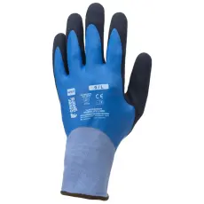 egyéb Kesztyű Eurolite L300 duplán mártott latex kék 8
