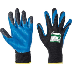 egyéb Kesztyű Garrulus PES-latex mártott, fekete, 9