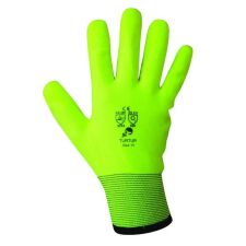 egyéb Kesztyű Turtur PVC téli nylon mártott, sárga, 10 védőkesztyű