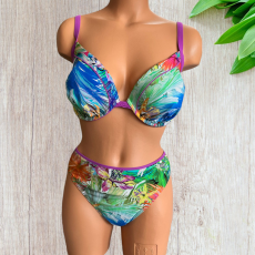 egyéb Lila szegélyes bikini