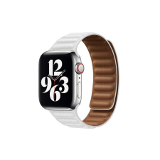 egyéb Mágneses bőrszíj Apple Watch 1-3: 42 mm/Watch 4-6: 44 mm/Watch 7: 45 mm fehér okosóra kellék