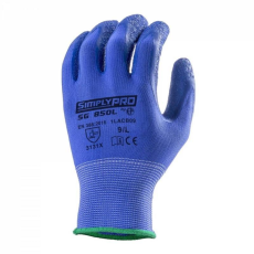 egyéb Mártott latex kék szerelő kesztyű