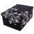 egyéb Miss space maxi 51x37x24 cm fekete barokk virágok tárolódoboz p0160-6066
