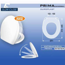 egyéb MKW Prima duroplast WC ülőke hidraulikus lecsapódásgátlóval, fehér (müa.zsanér) szaniter