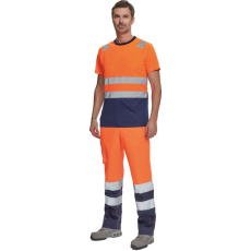 egyéb MONZON Hi-Vis ru. póló narancs/navy XS