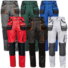 egyéb Nadrág derekas FF Carl BE-01-003, piros/fekete, 58 munkaruha