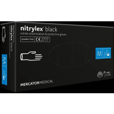 egyéb Nitrylex Black púdermentes nitril egyszer használatos kesztyű, 100db / doboz, M védőkesztyű