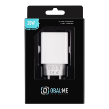 egyéb OBAL 20W1CBL USB-C Hálózati töltő - Fehér (20W) (20W1CWH) mobiltelefon kellék