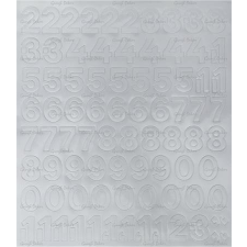 egyéb Öntapadós matrica, 2 cm-es, számlap, fehér információs címke