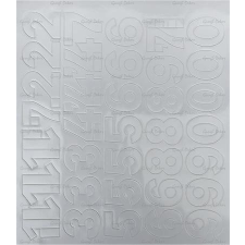 egyéb Öntapadós matrica, 3 cm-es, számlap, fehér információs címke