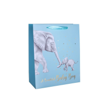 egyéb Papírtasak elefánt +bébi 26*32 ajándéktasak