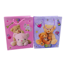 egyéb Papírtasak macis 18x21,5x5,8cm ajándéktasak