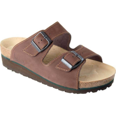egyéb Papucs Flora női 2 csatos parafa talp brown 38