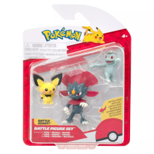 egyéb Pokémon 3 db-os gyűjthető figura csomag - Pichu/Machop/Weavile (PKW4083) játékfigura