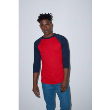 egyéb Póló American Apparel unisex, heather lake blue/navy, 2XL munkaruha