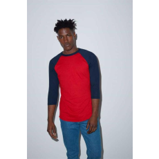 egyéb Póló American Apparel unisex, heather lake blue/navy, XL