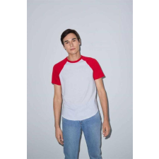 egyéb Póló American Apparel unisex pamut rövid ujjú unisex, white/navy, S munkaruha